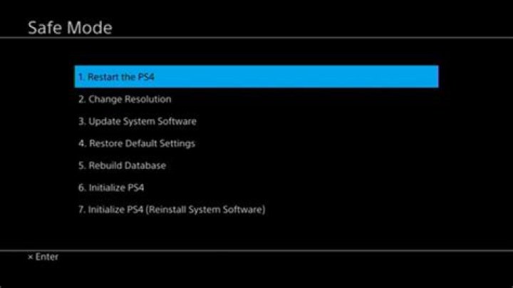 How do I fix my ps4 from safe mode loop?